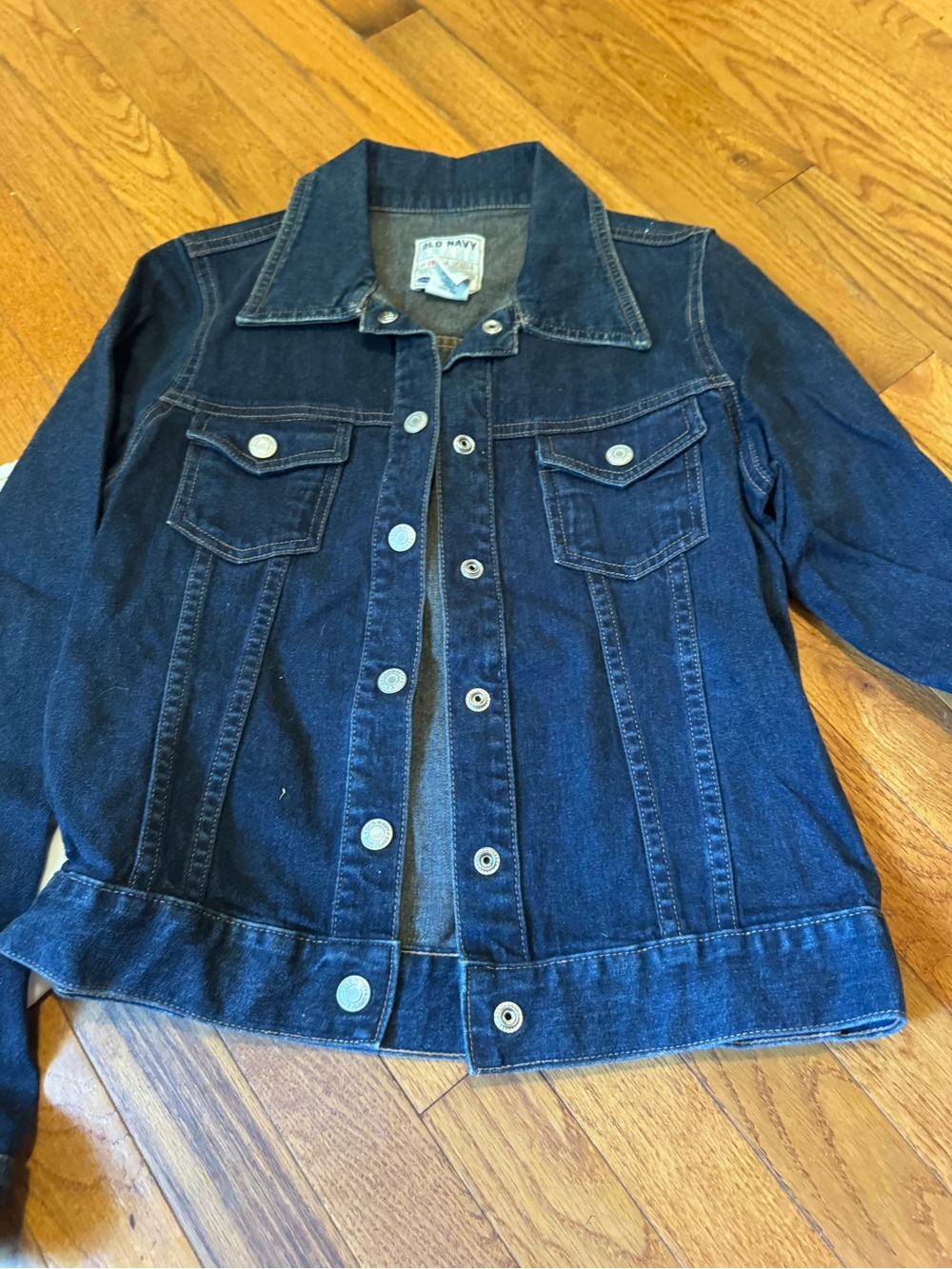 Old Navy Dark Blue Denim Trucker Jacket